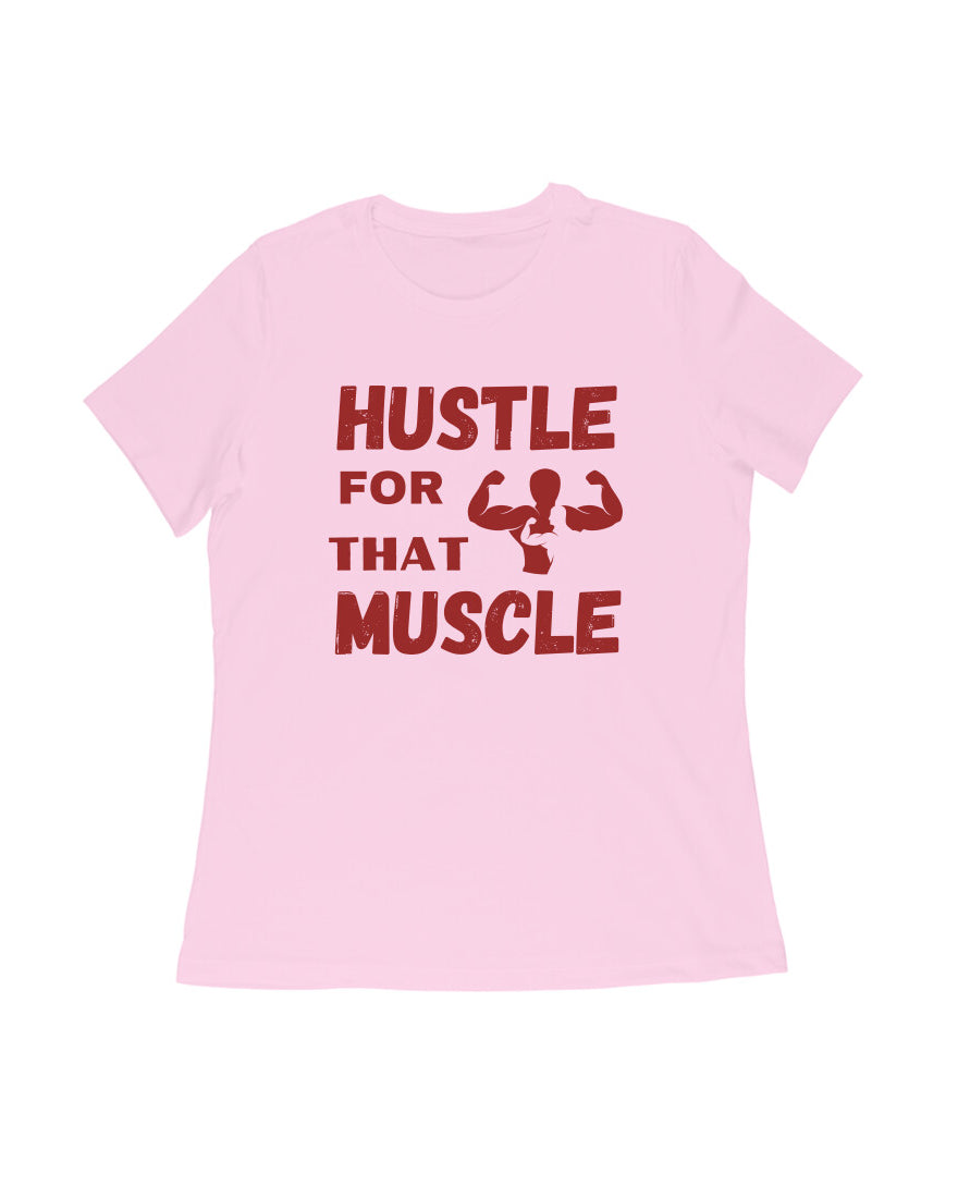 women gym motivational text t-shirt front print crew neck variant