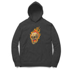 Blazing skull streetwear hoodie