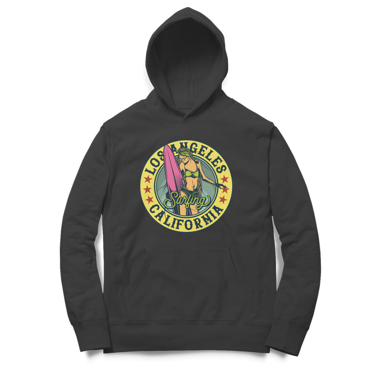 women california graphic hoodie casual outfit