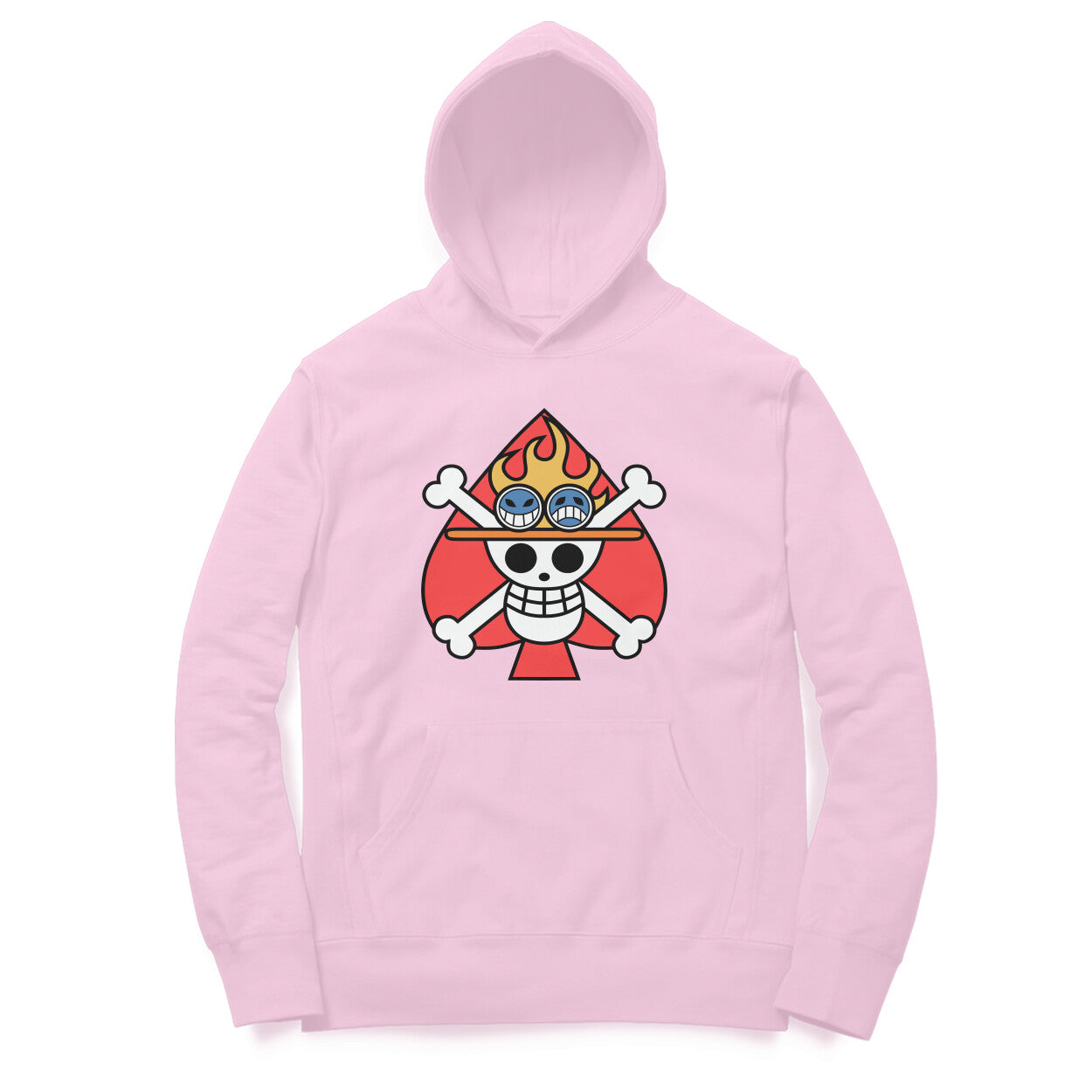 Trendy skull design hoodie for girls