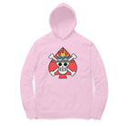 Trendy skull design hoodie for girls