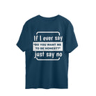 Oversized t-shirt for men with humorous saying