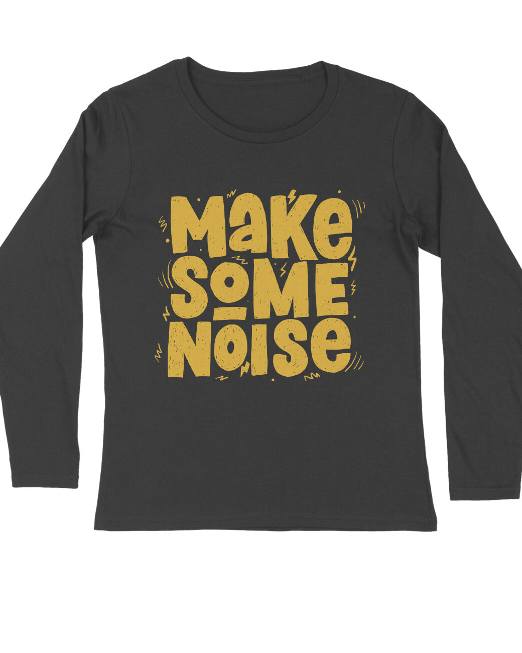 Trendy men streetwear black graphic long sleeve t-shirt