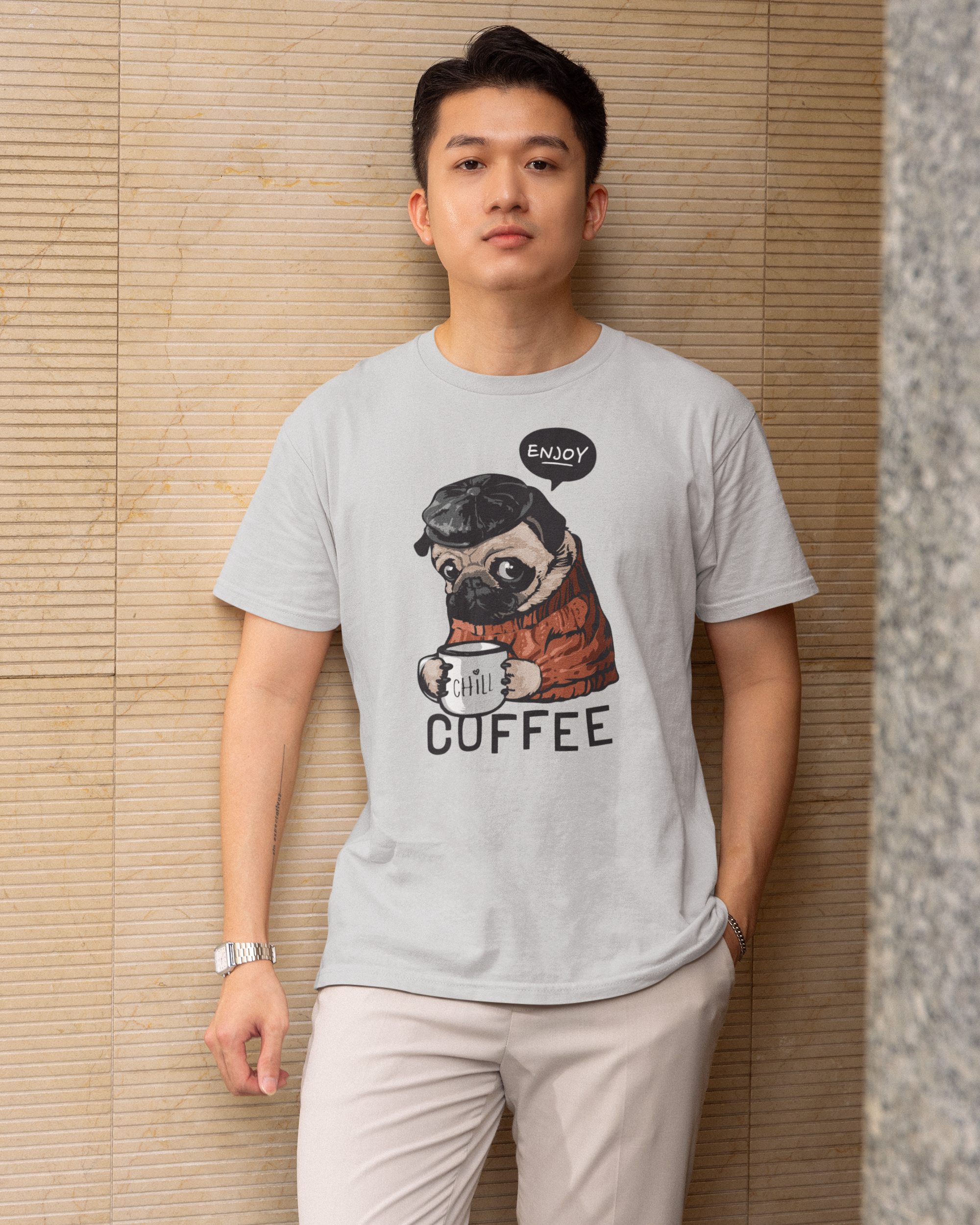 streetwear coffee t shirt for men