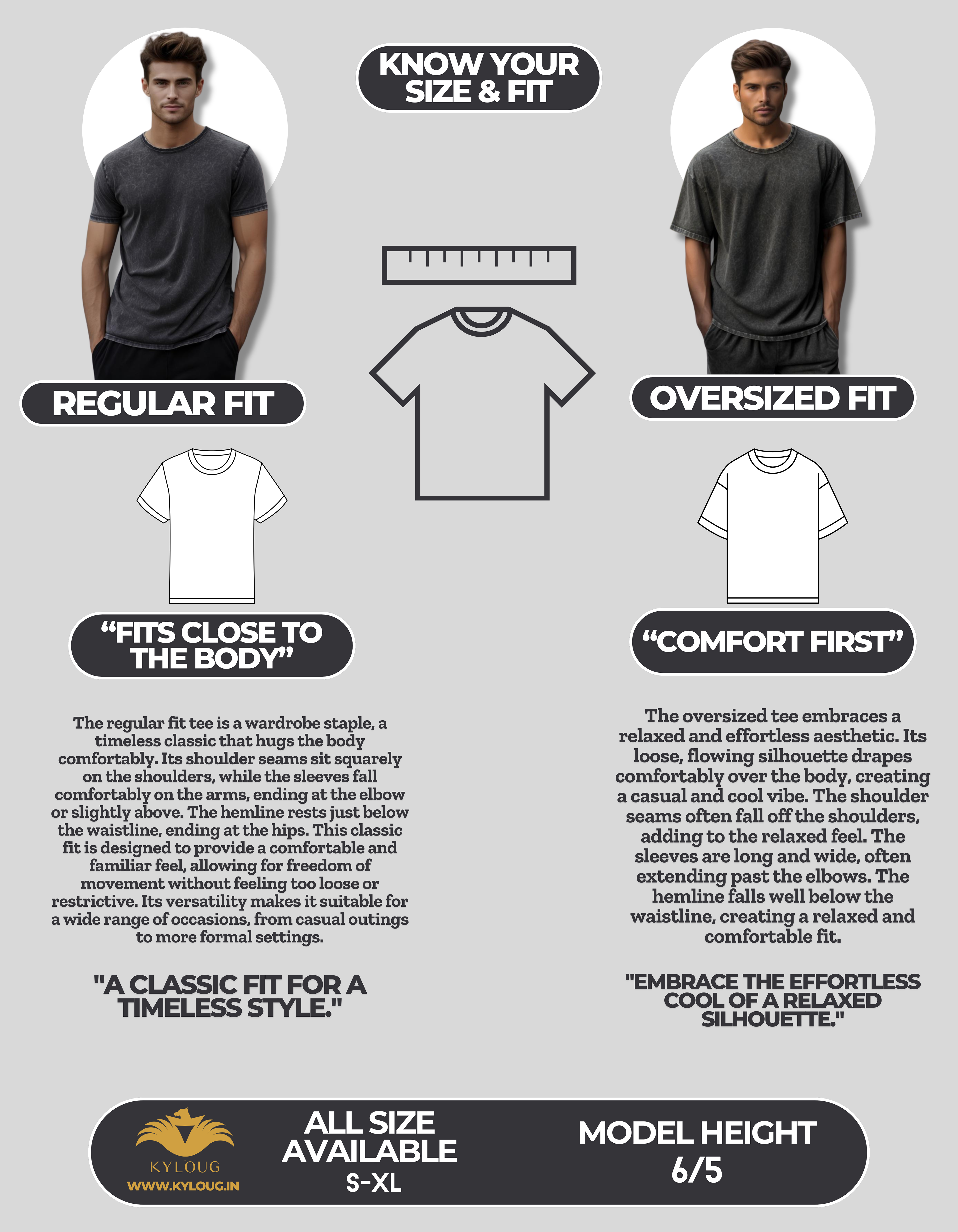 T-shirt size image 