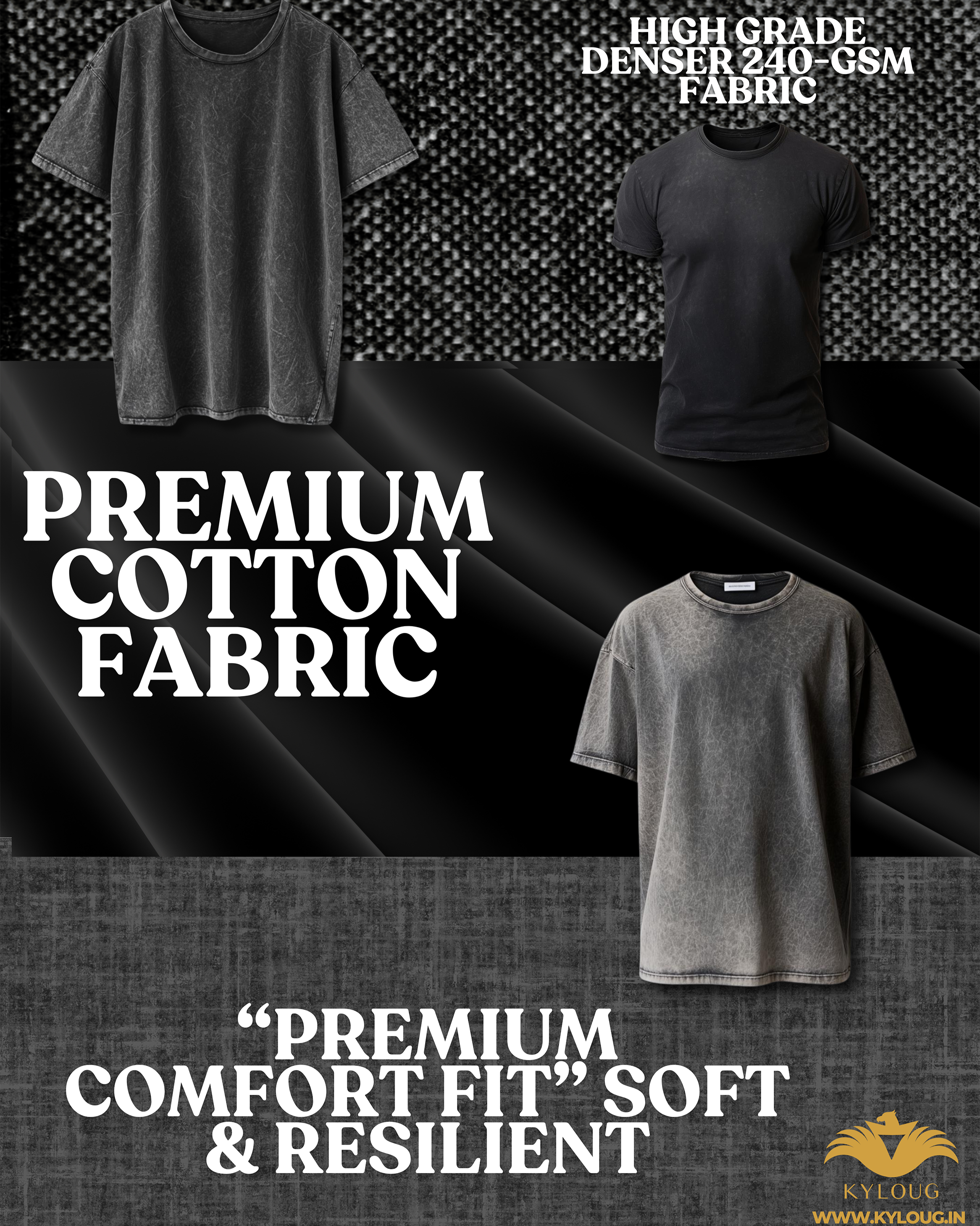 Premium cotton fabric and comfort fit