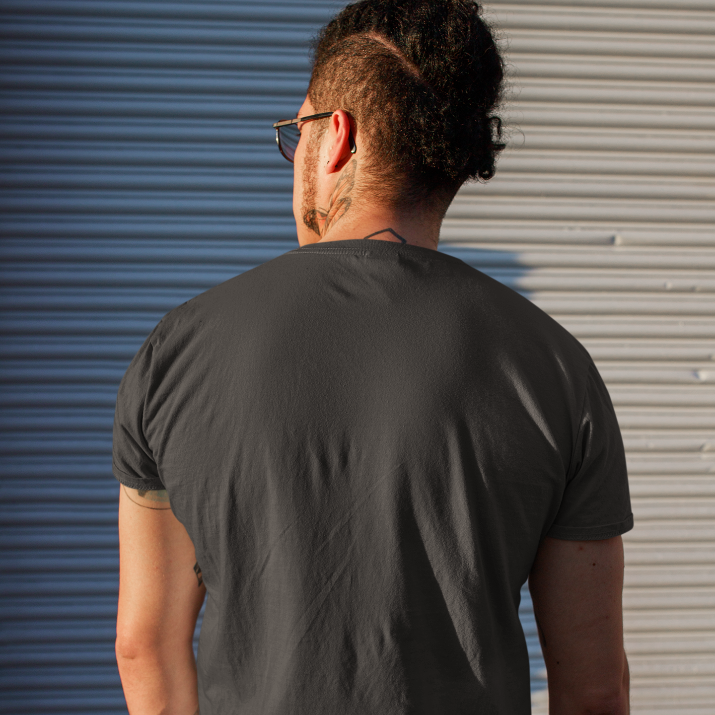 men motivational gym text tee crew neck cotton