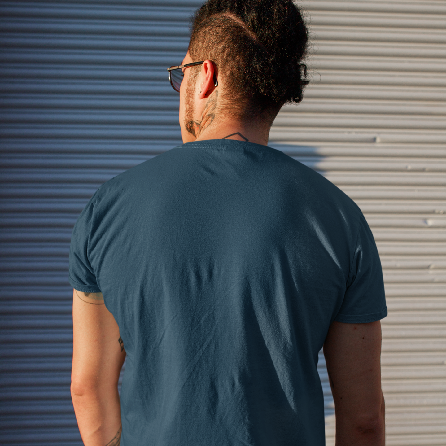 men gym motivational design printed t-shirt crew neck heavy weight cotton