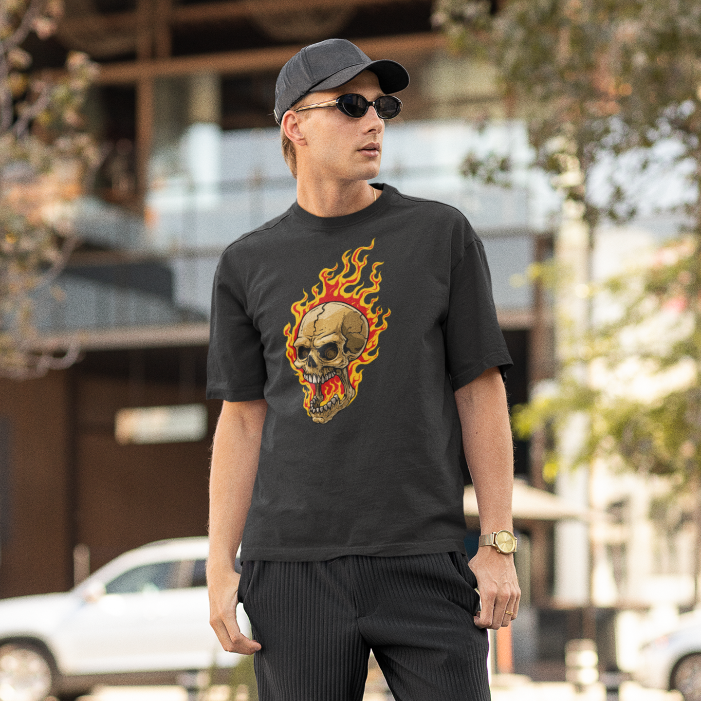 Men's printed streetwear Oversized T-Shirt