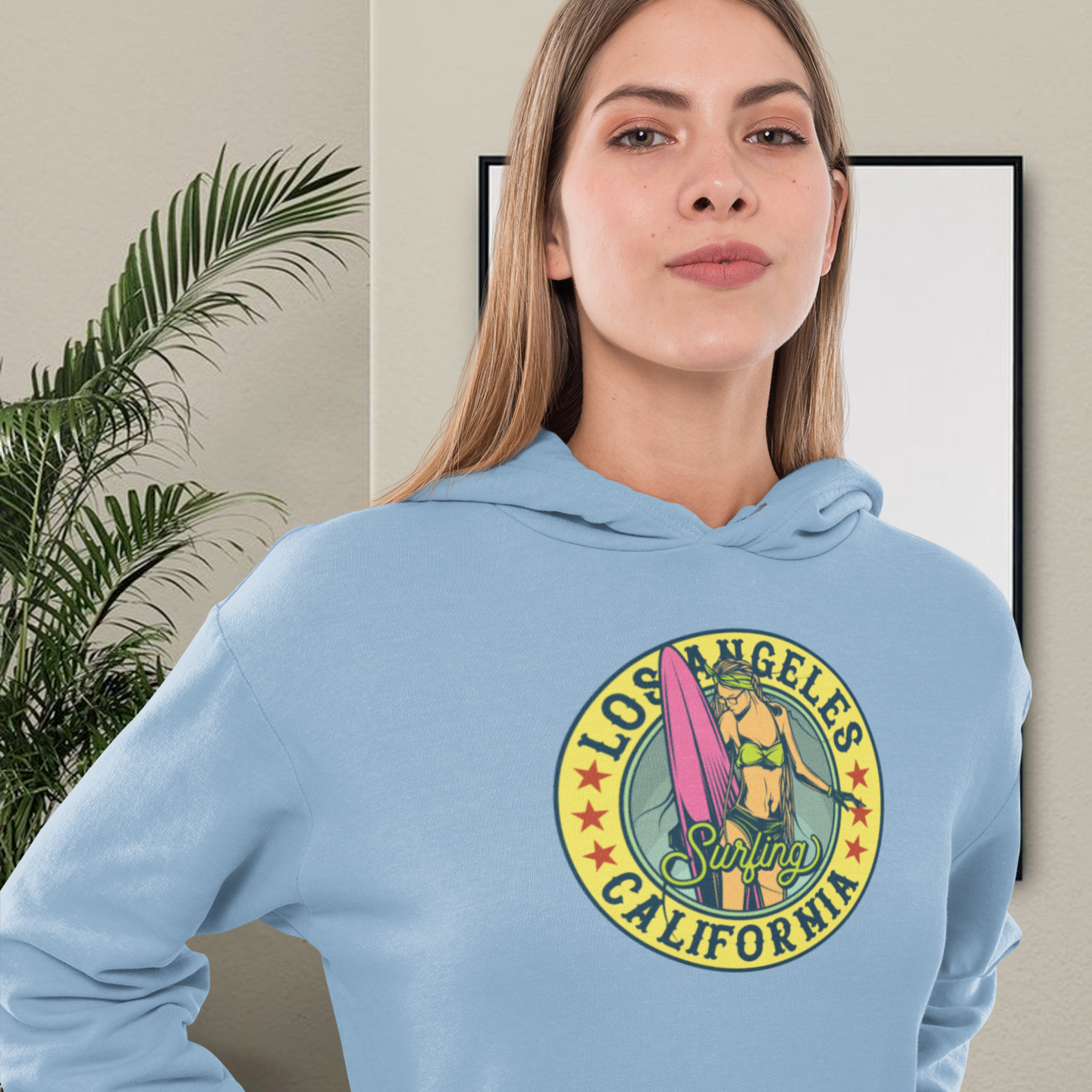 Women California graphic printed streetwear Hoodie