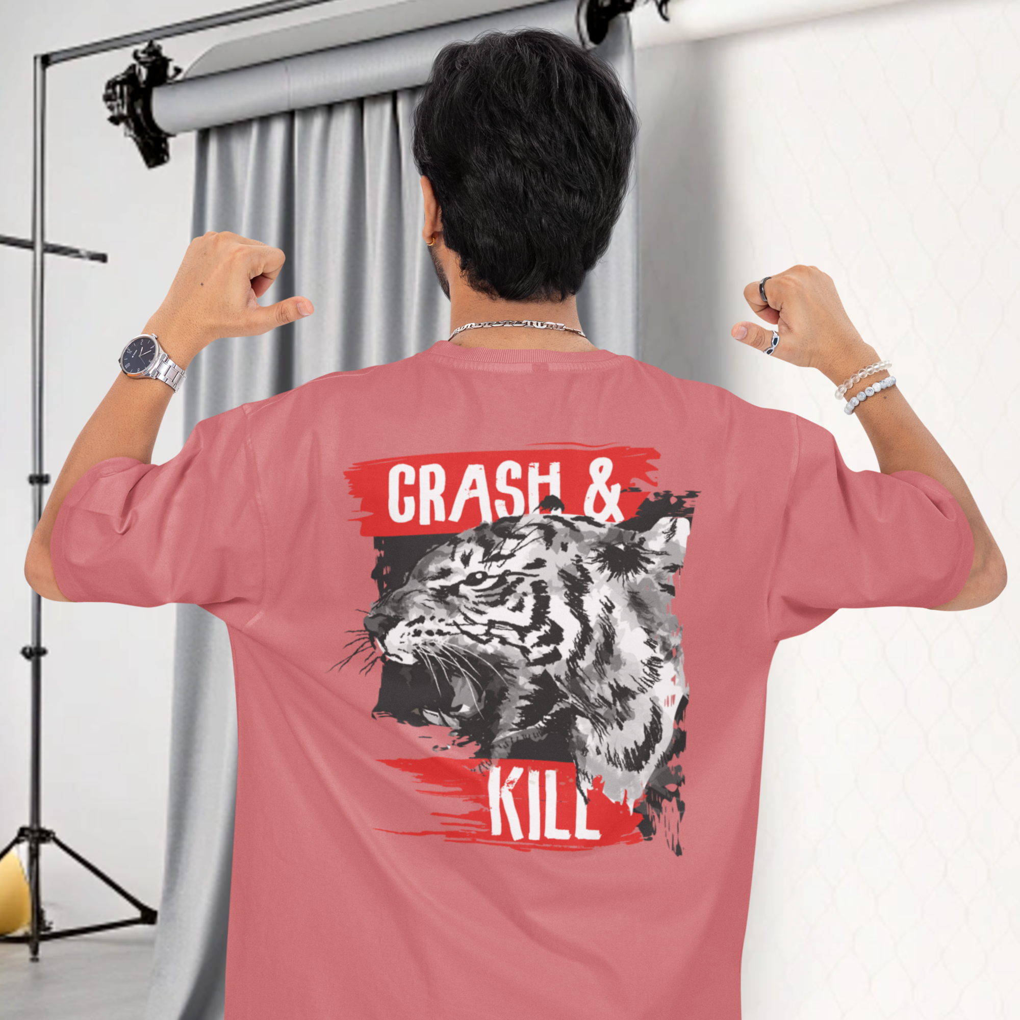 Men’s Back Print Streetwear Tee