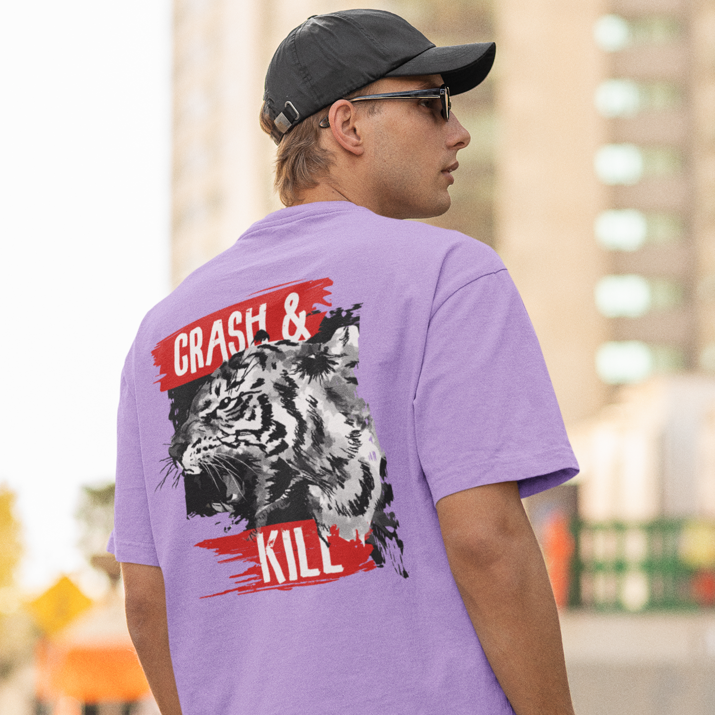 Streetwear Men’s Tee with Bold Back Print