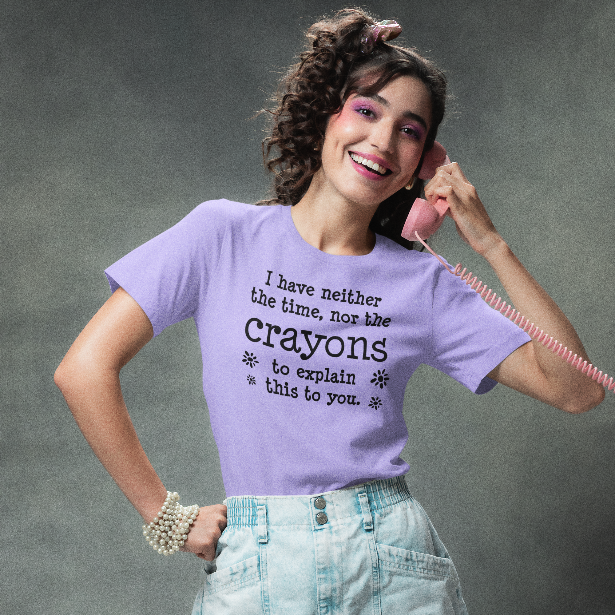 Humor text based Printed Crew Neck T-Shirt for Women