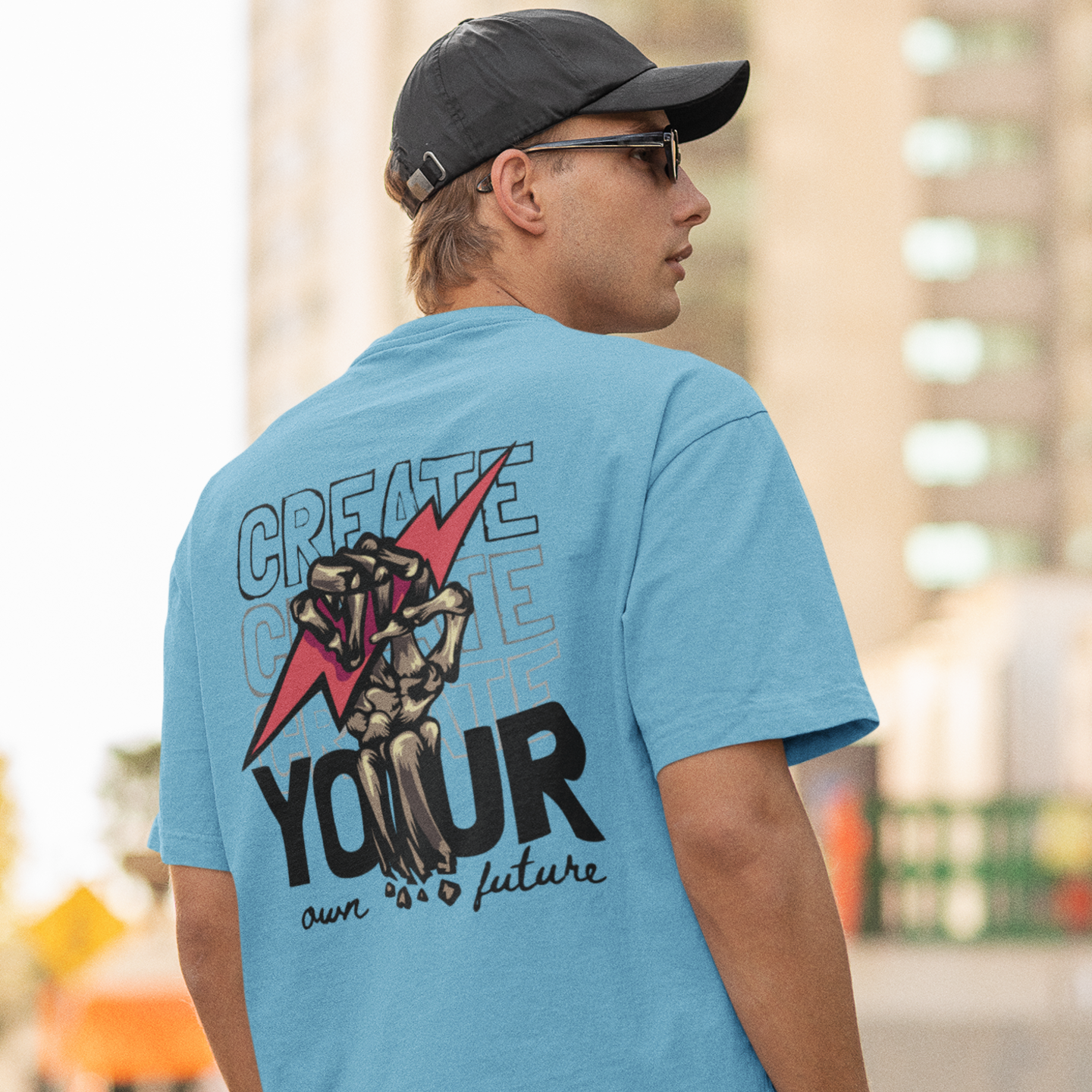 street style men’s oversized graphic t-shirt