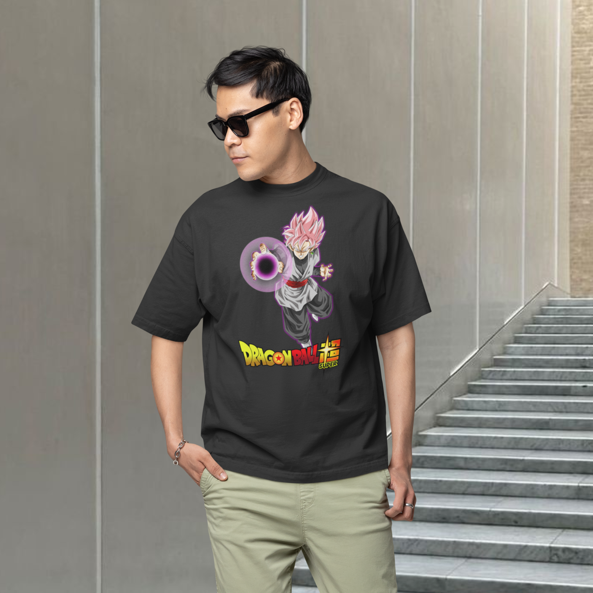 Men zamasu Graphic printed crew neck oversized Tee