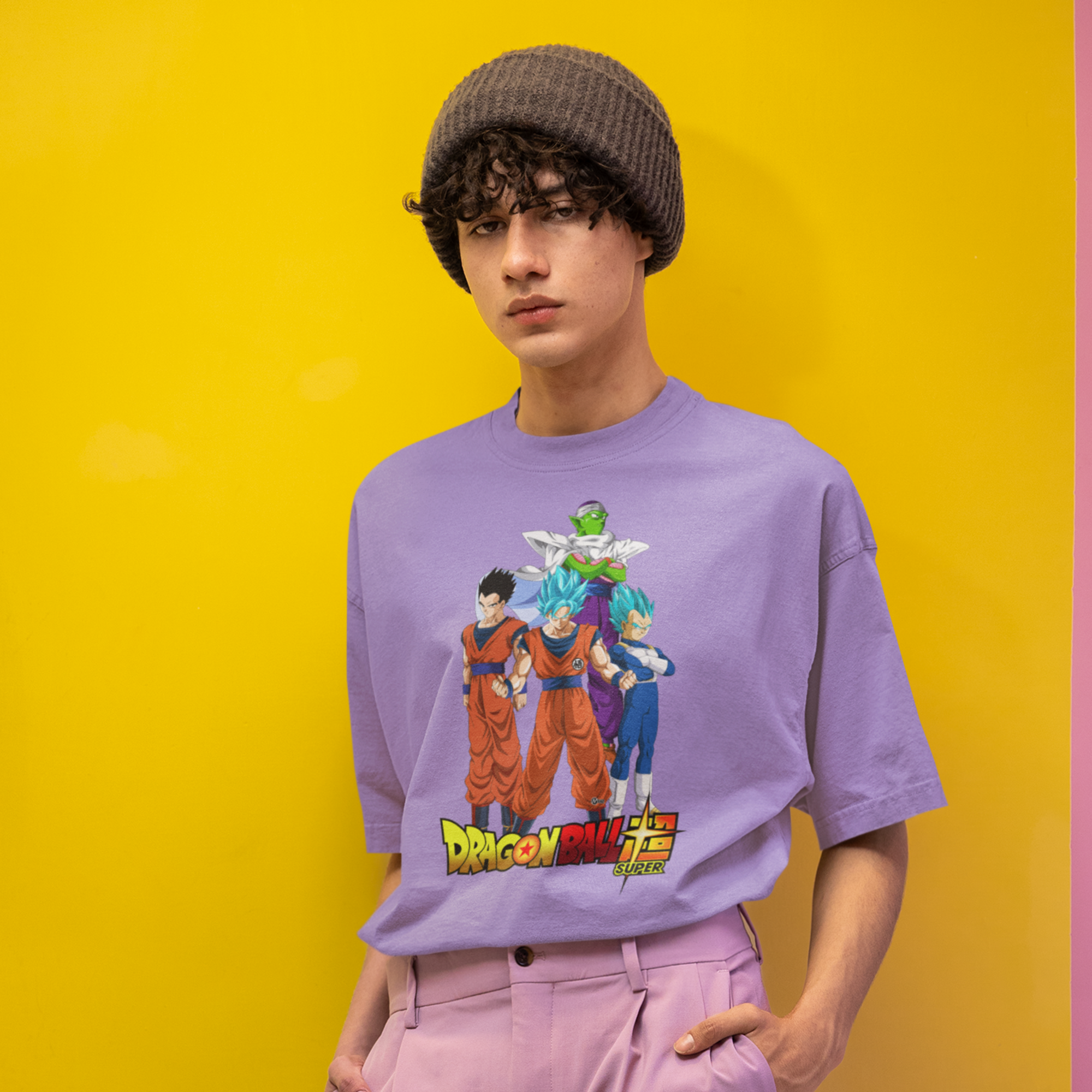 Men Super Saiyan goku graphic printed oversized Tee