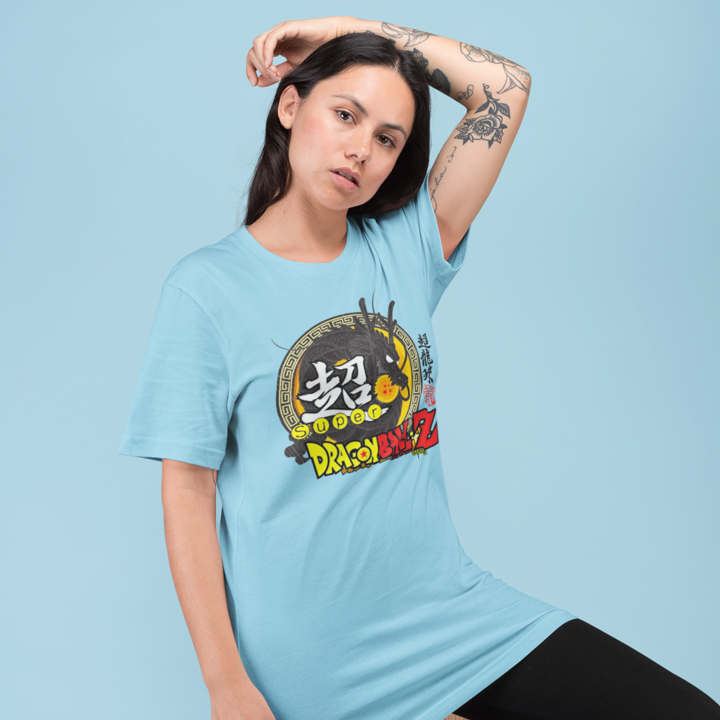 Women Super dragon ball graphic printed oversized Tee