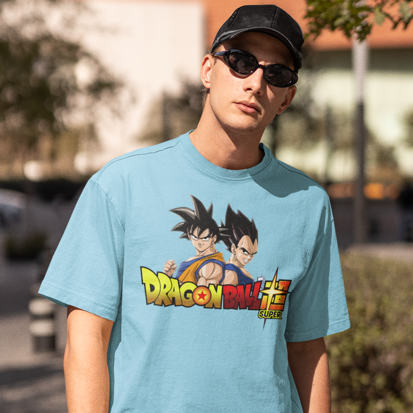 Men goku and Vegeta Graphic printed oversized Tee