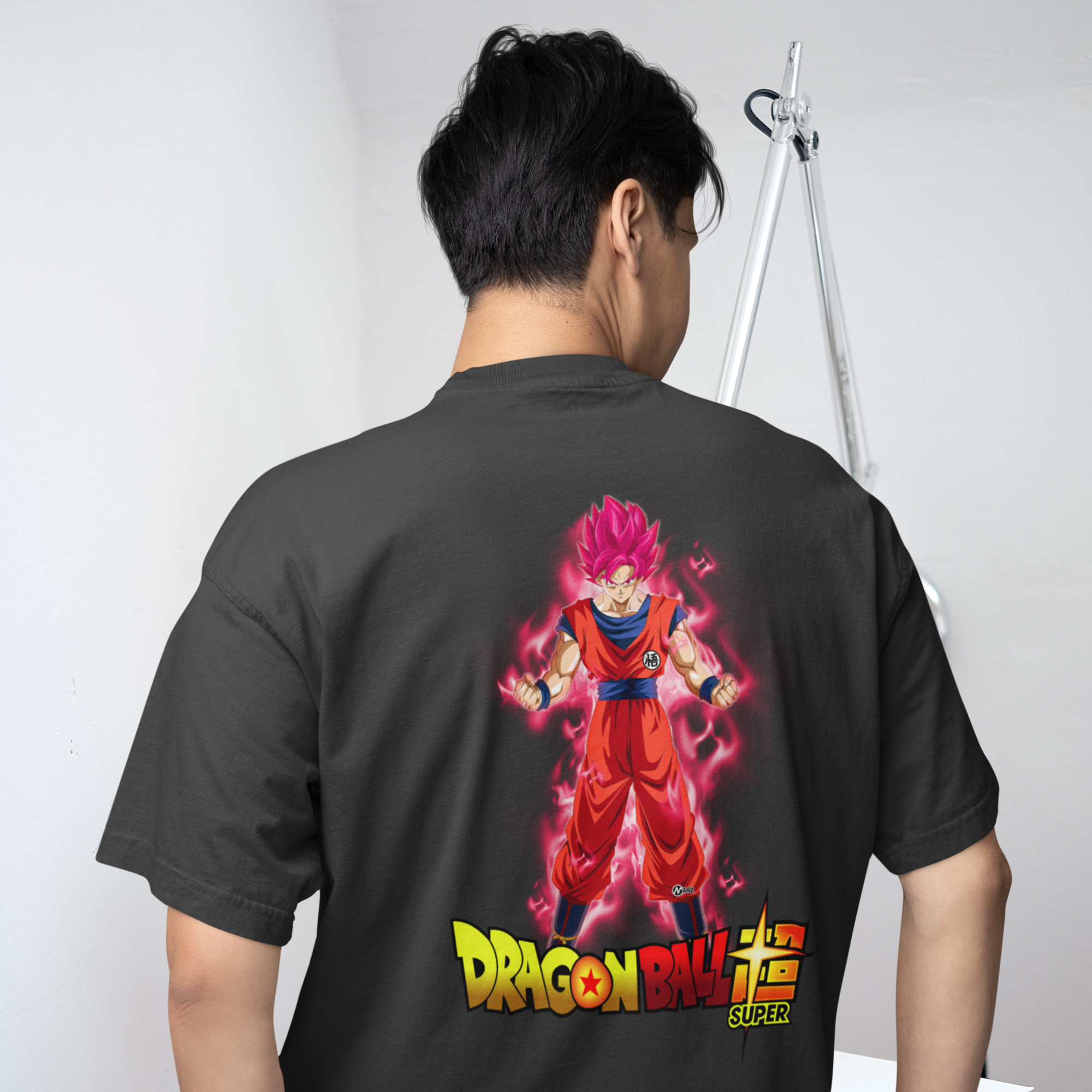 Men goku gohan Vegeta Graphic back printed oversized Tee