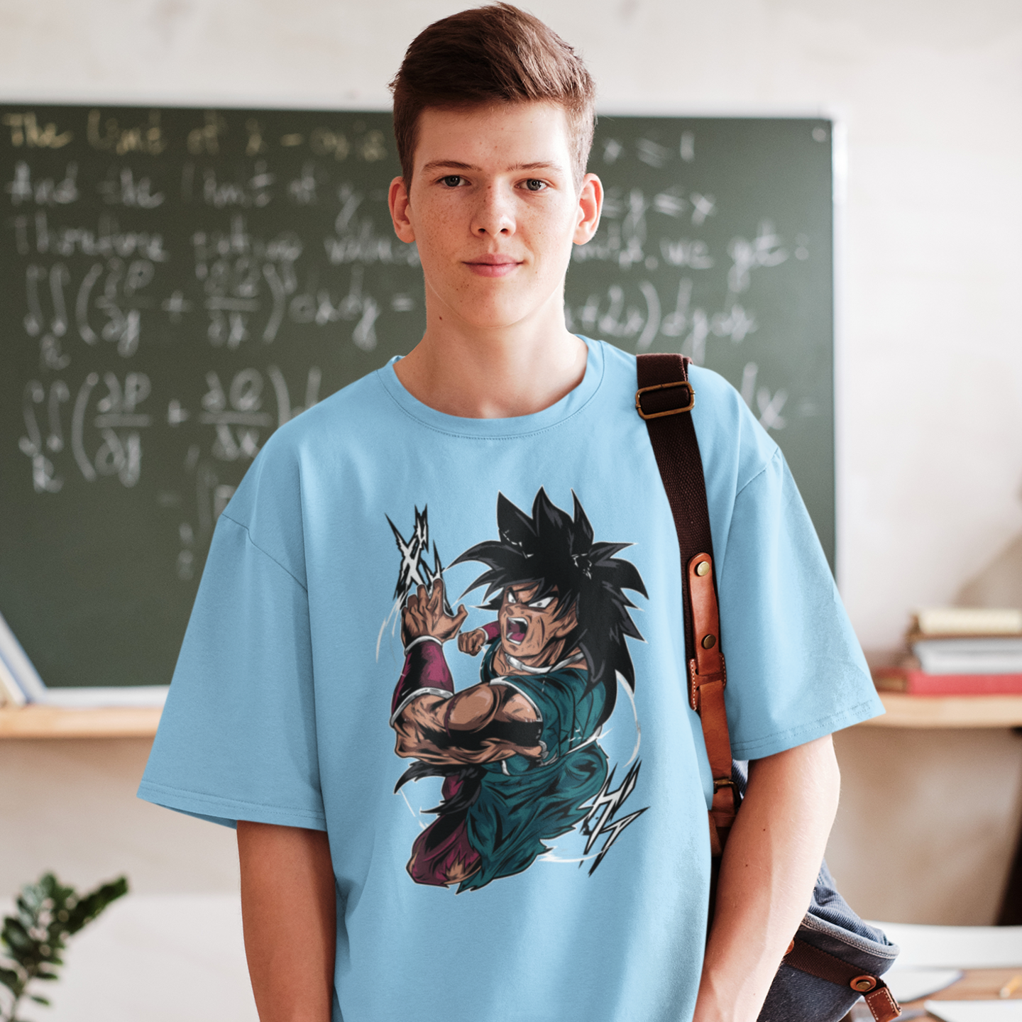 Men Broly-ex Graphic printed oversized Tee