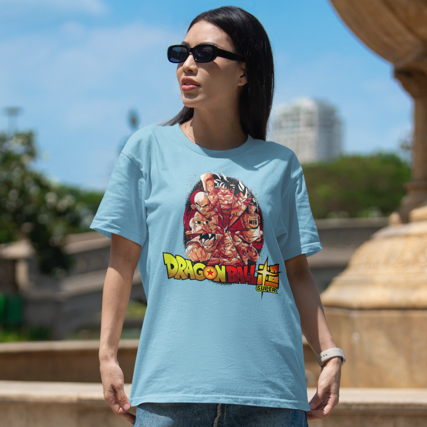 Women Dragon ball-z Graphic printed oversized tee