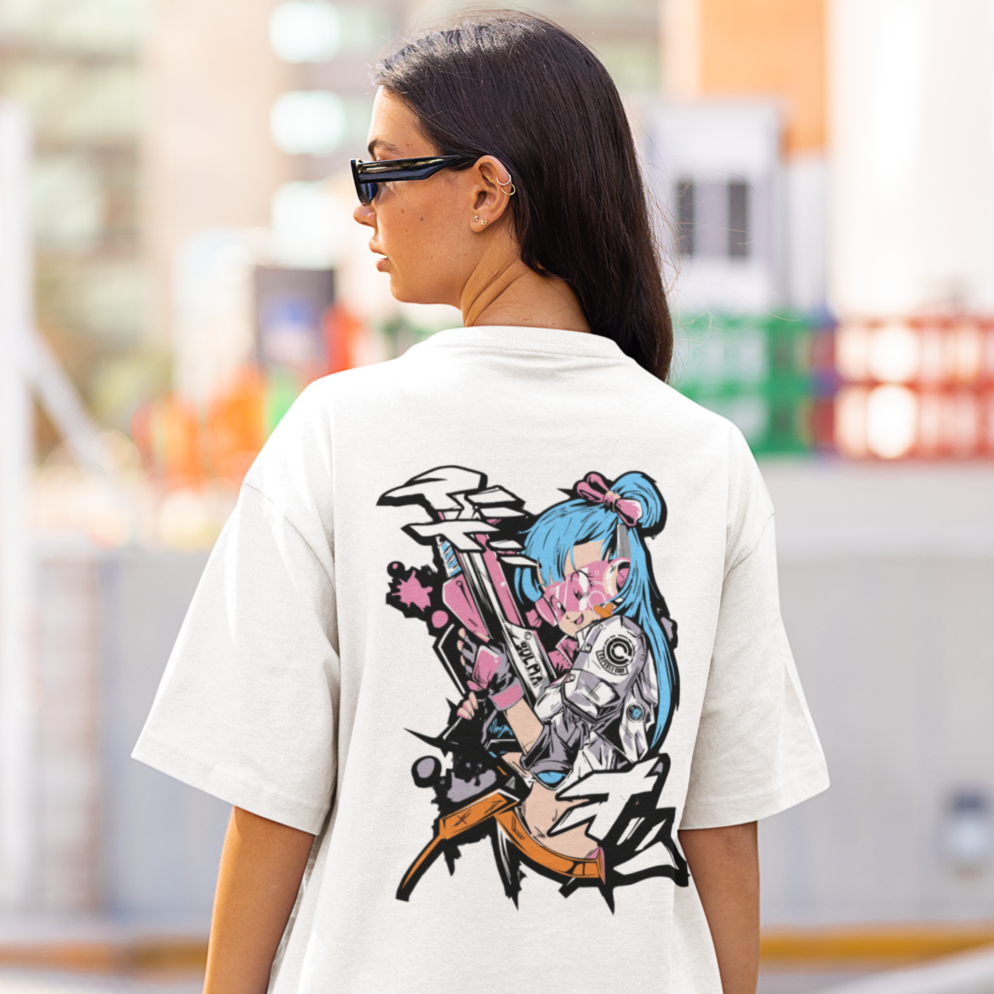 Women Arteo-Bulma graphic back printed oversized Tee