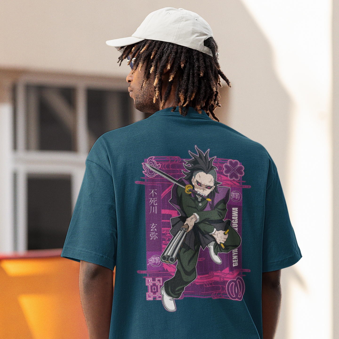 Men Genya shinazugawa graphic back printed Tee