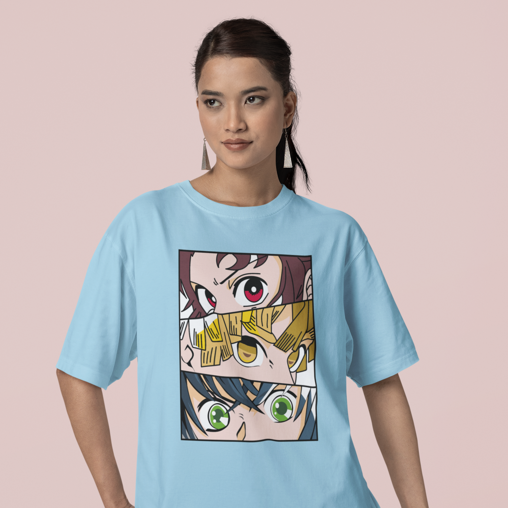 Women inosukey zenistu Graphic printed oversized Tee