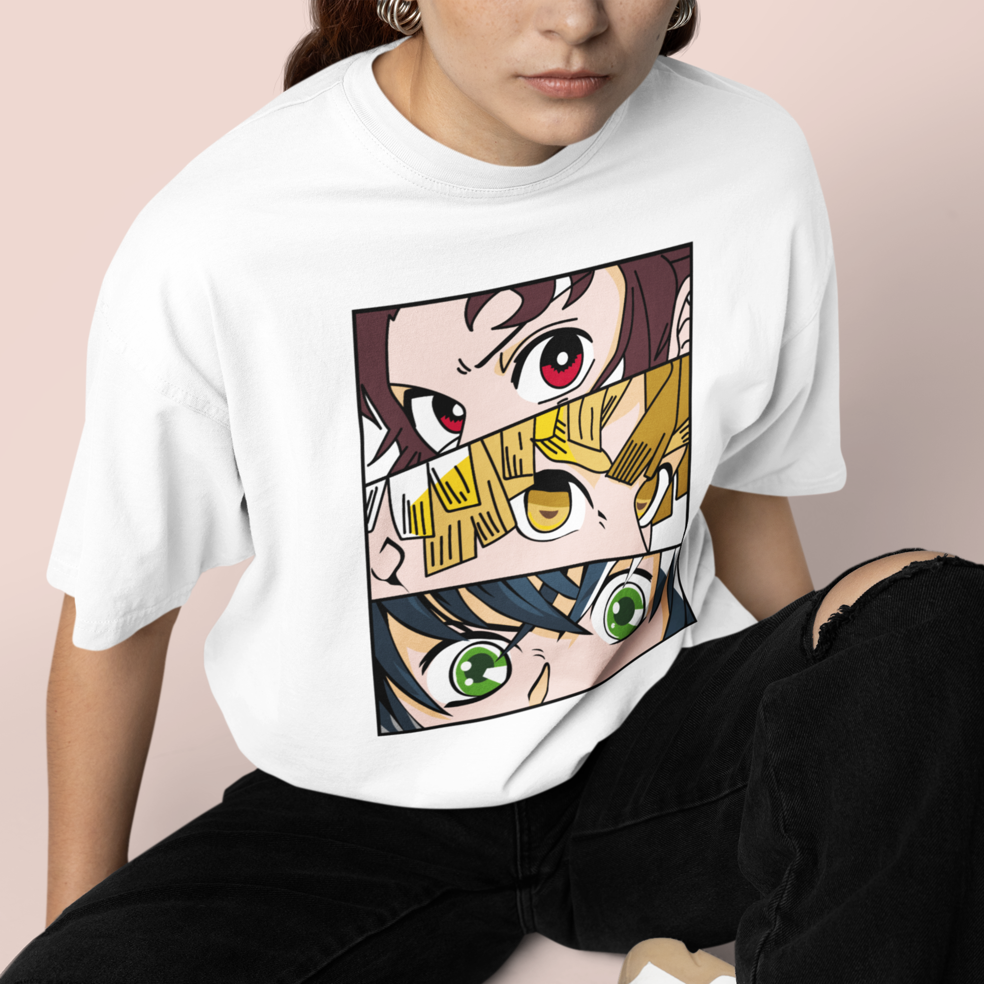 Women inosukey zenistu Graphic printed oversized Tee