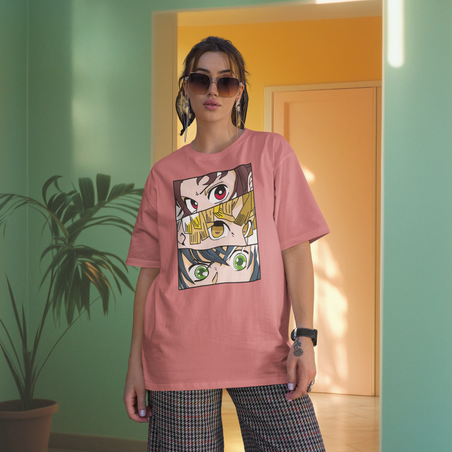 Women inosukey zenistu Graphic printed oversized Tee