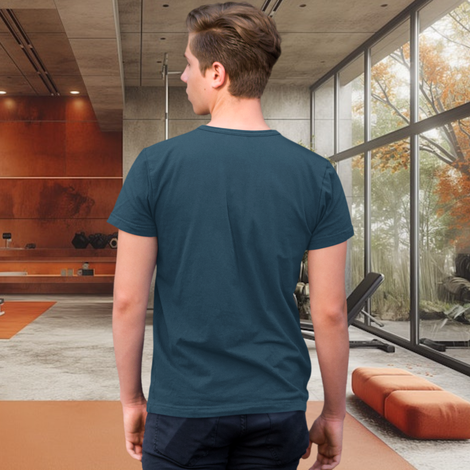 men’s gymming vibe text printed t-shirt everyday wear