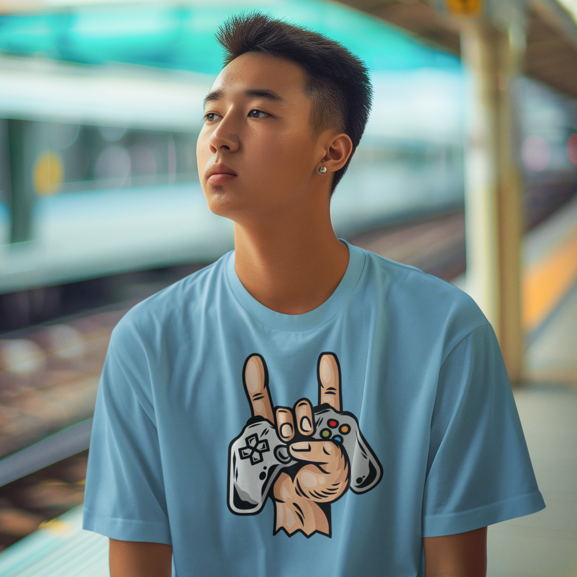 Men's printed streetwear Oversized T-Shirt