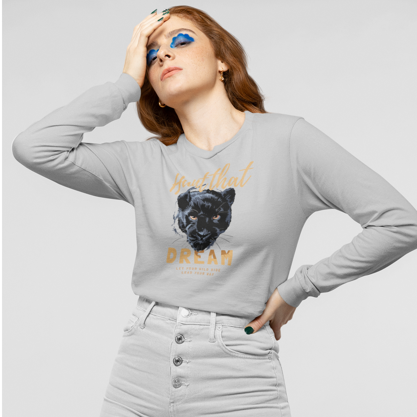 Women Ultra Cotton Long Sleeve round neck classic fit streetwear T shirt