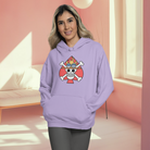 Trendy skull printed streetwear hoodie for women