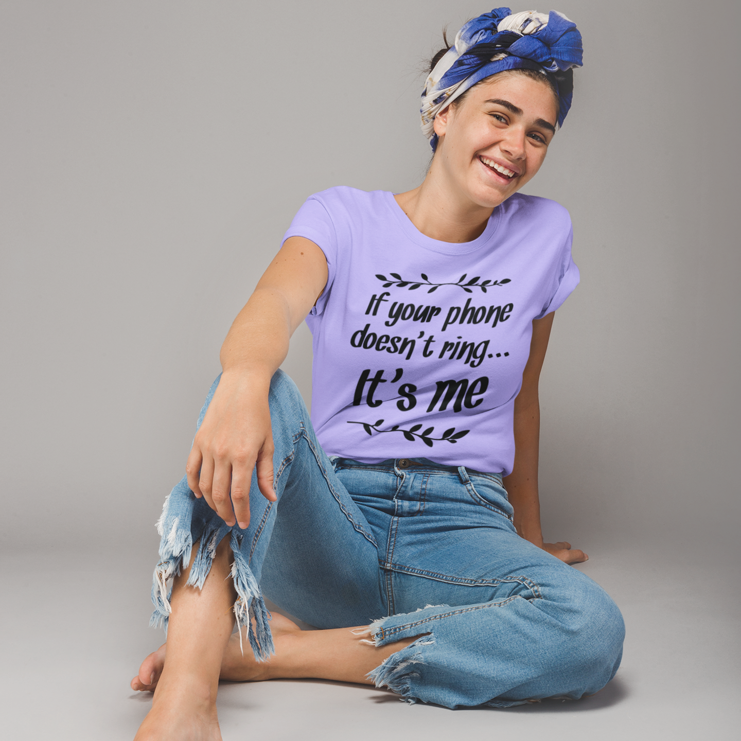 Humor text based Printed Crew Neck T-Shirt for Women