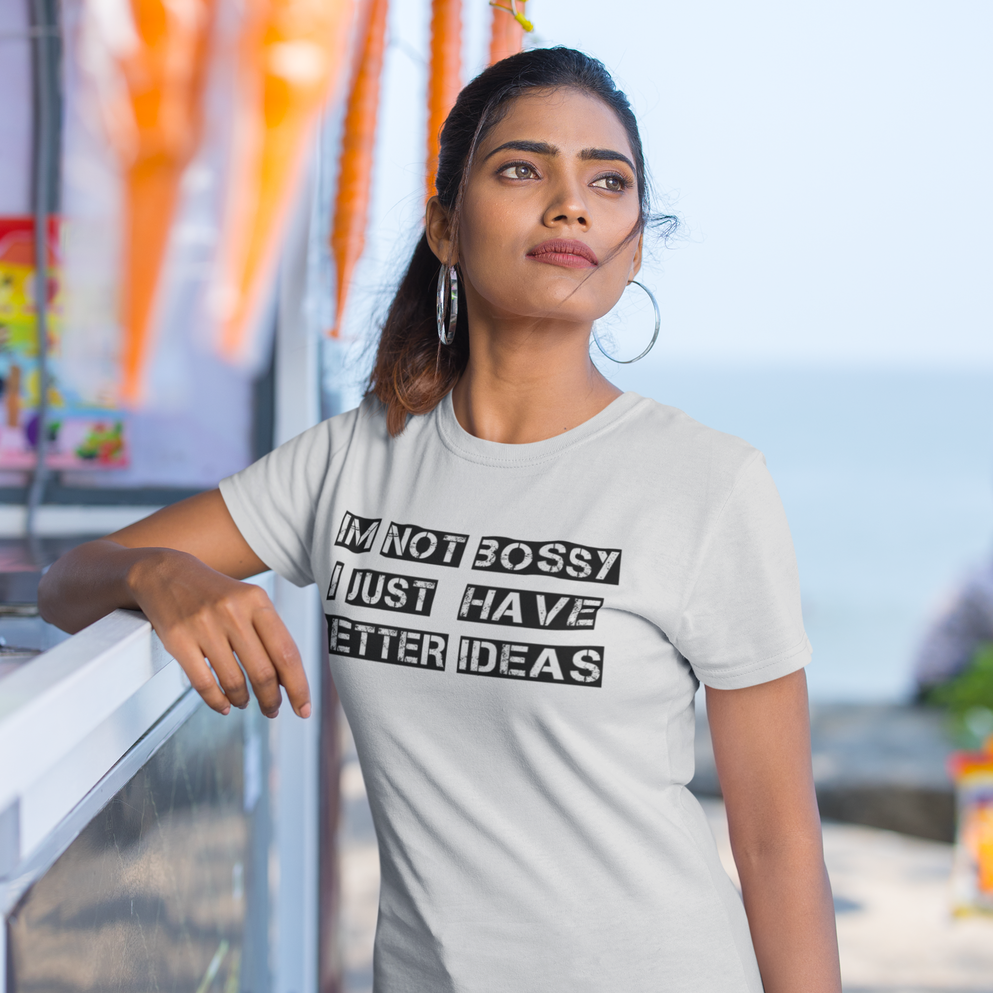 Humor text based Printed Crew Neck T-Shirt for Women