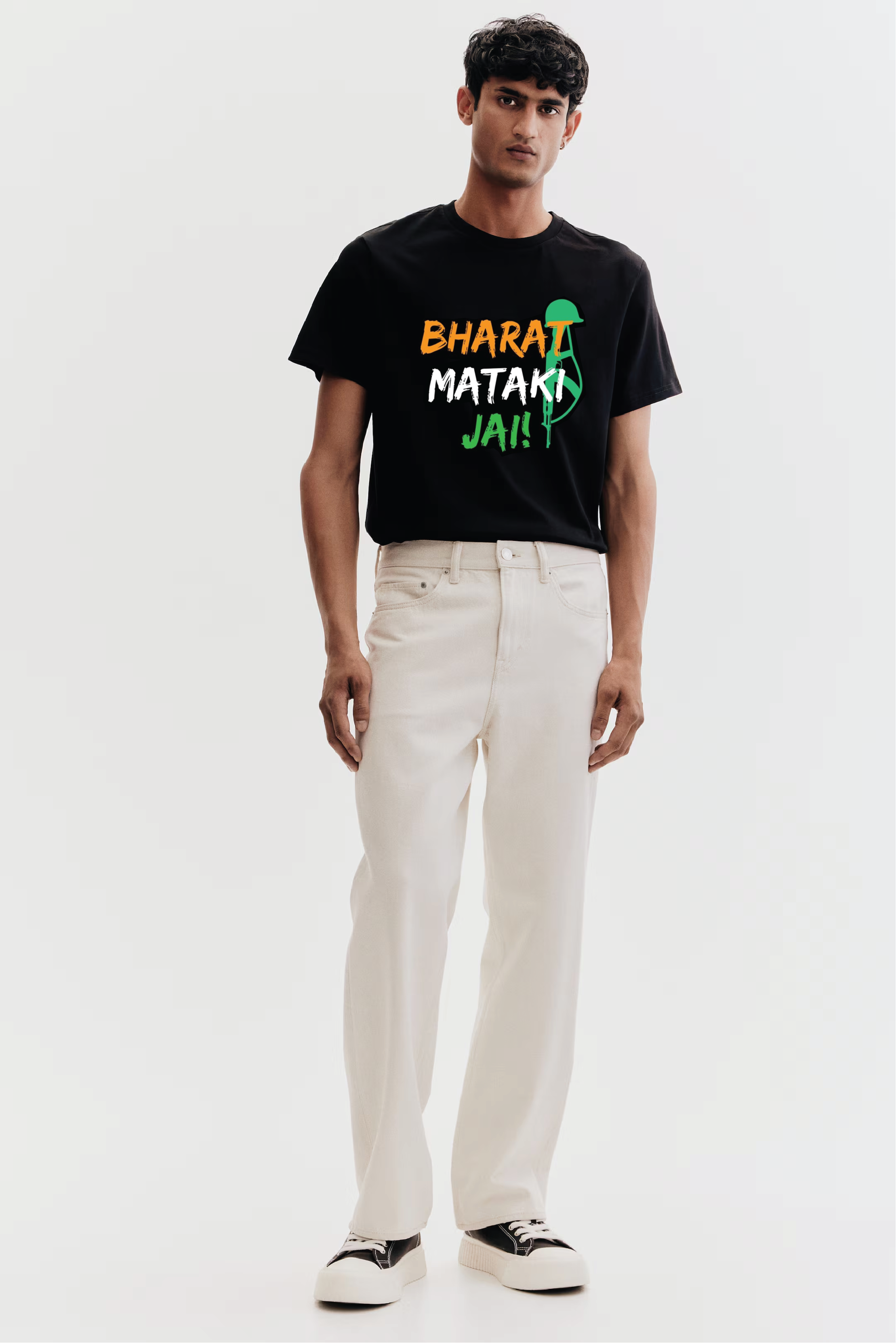 Independence Day Graphic printed Round neck t-shirt classic fit for men's