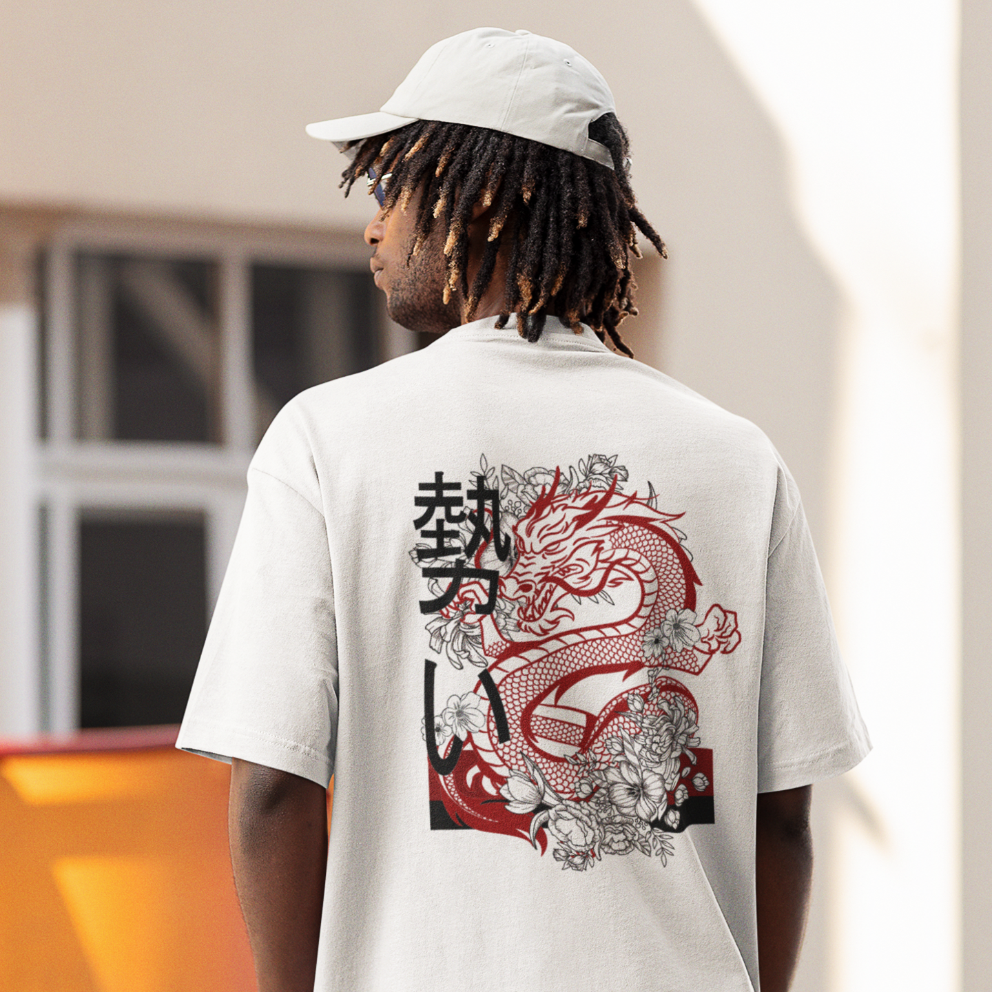 Anime Epic Oversized Back Print crew neck Tee For Men