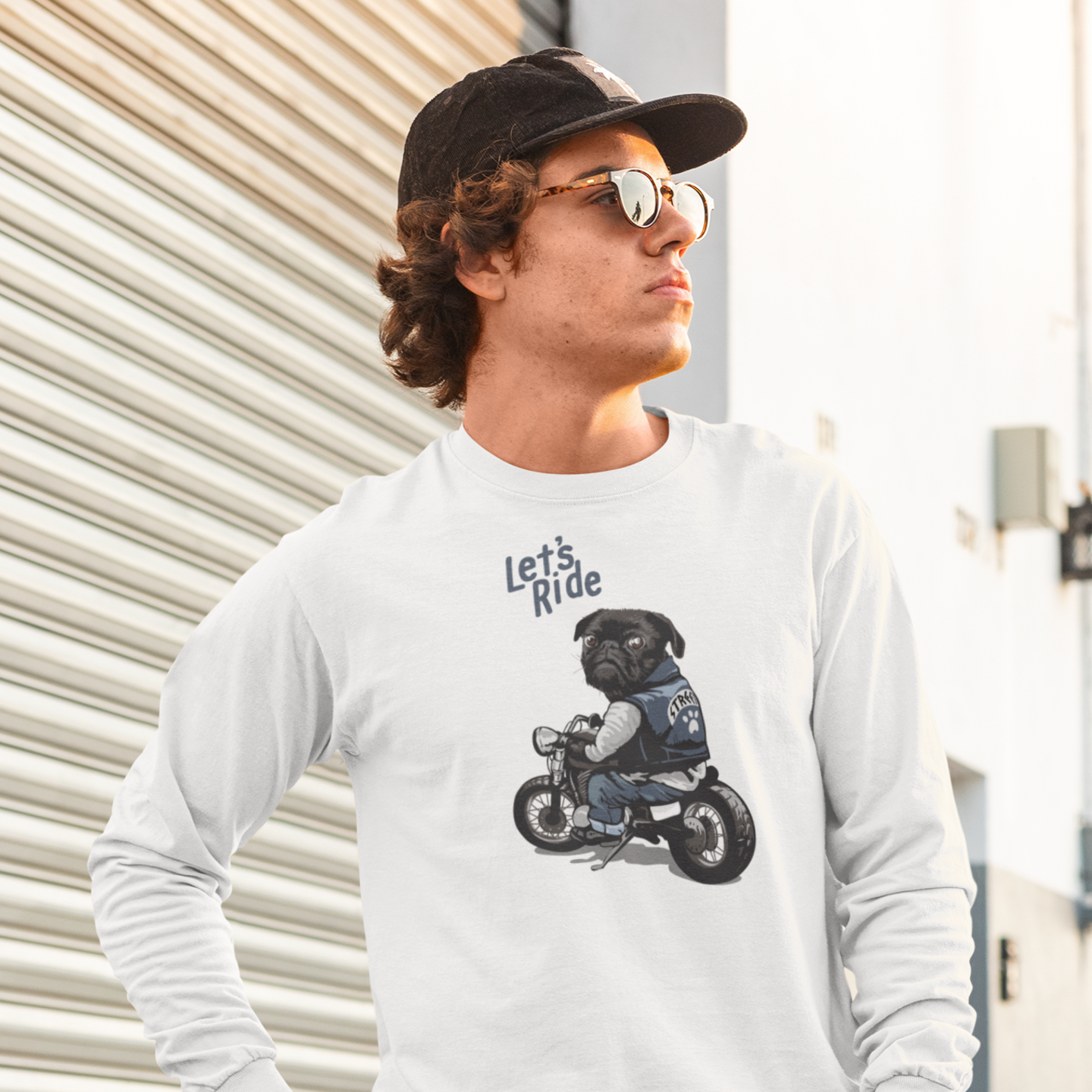 Men bikers favorite Ultra Cotton Long Sleeve classic fit round neck Tee