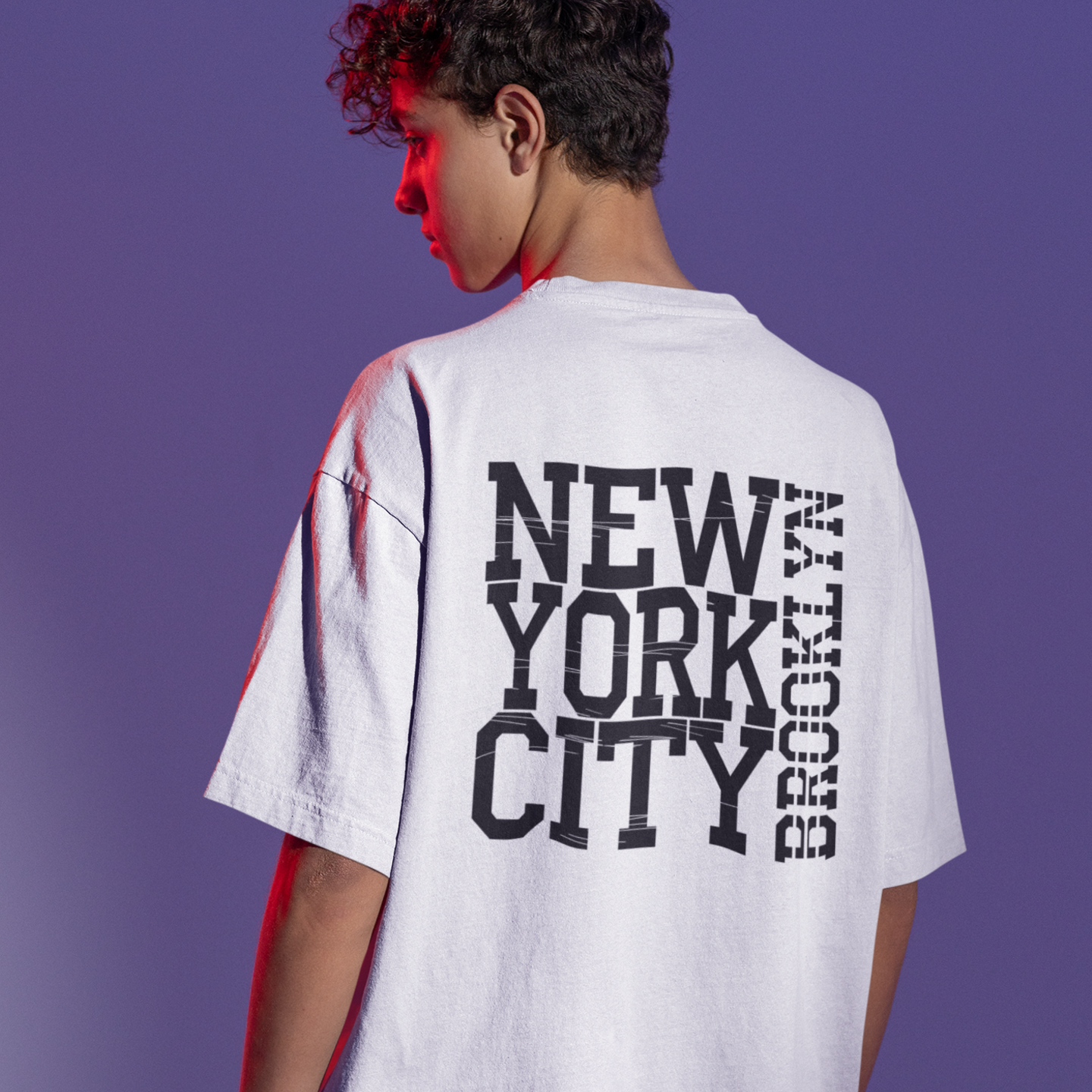 Men's Oversized back printed streetwear T-Shirt