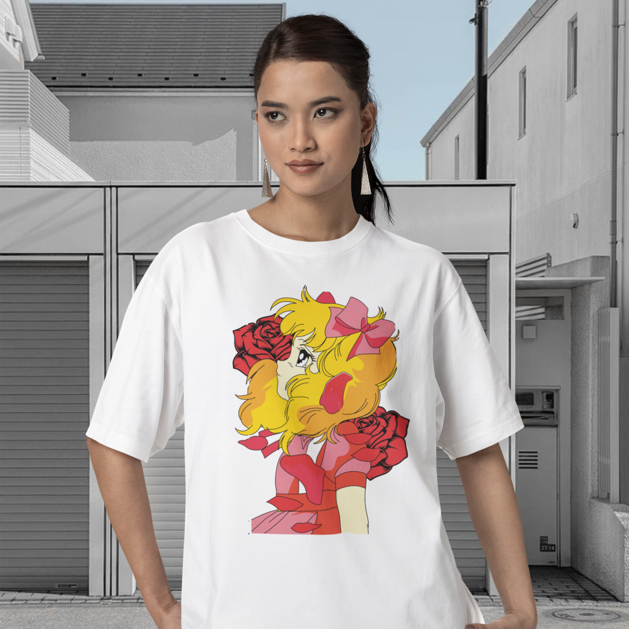 Women Candy Candy graphic printed oversized Tee