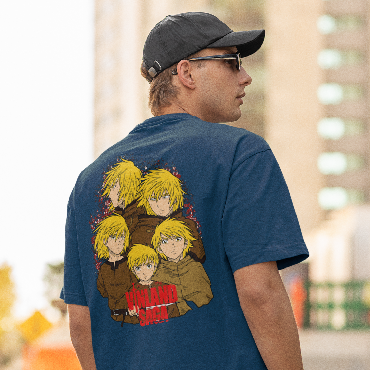 Men Vinland Saga graphic back printed Tee