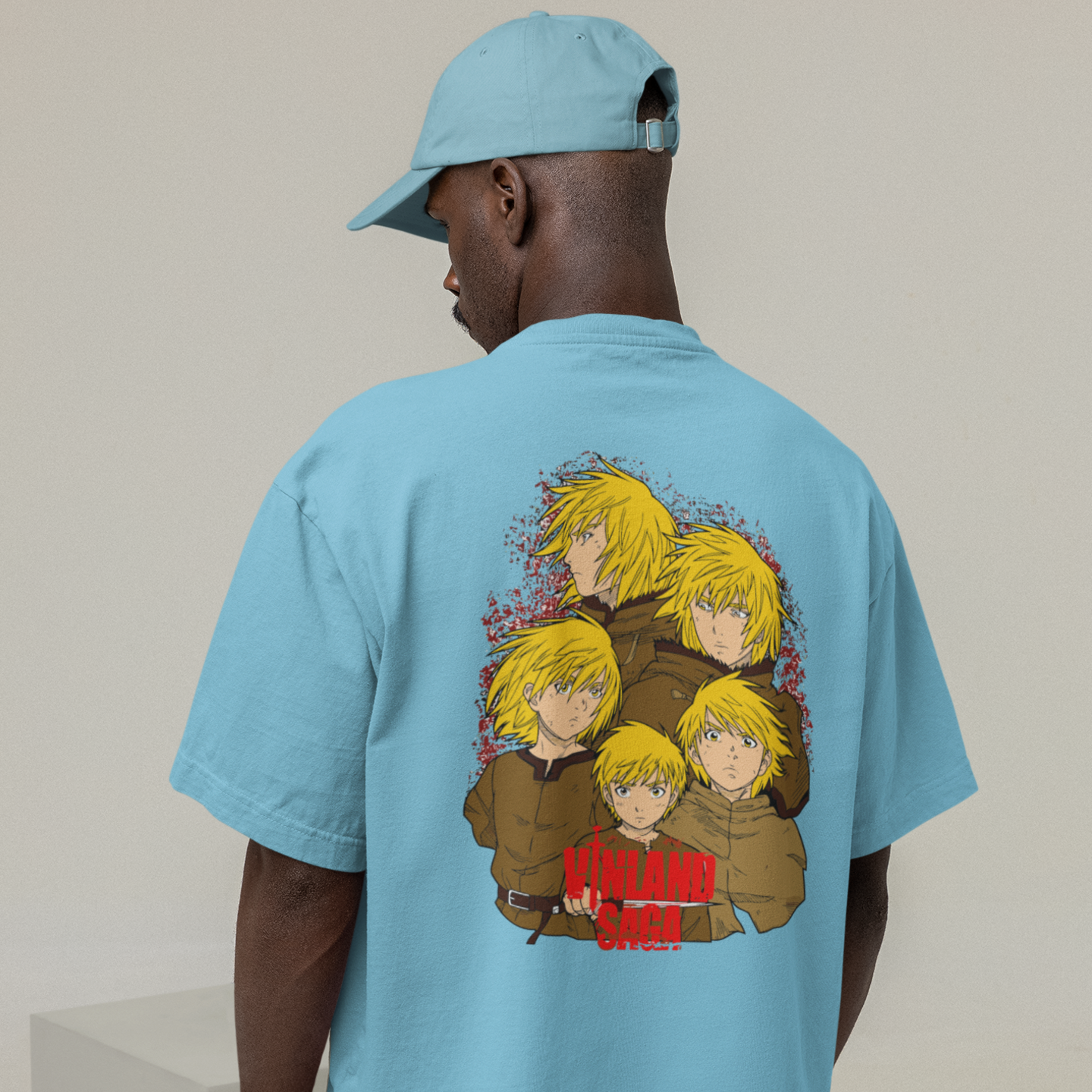 Men Vinland Saga graphic back printed Tee