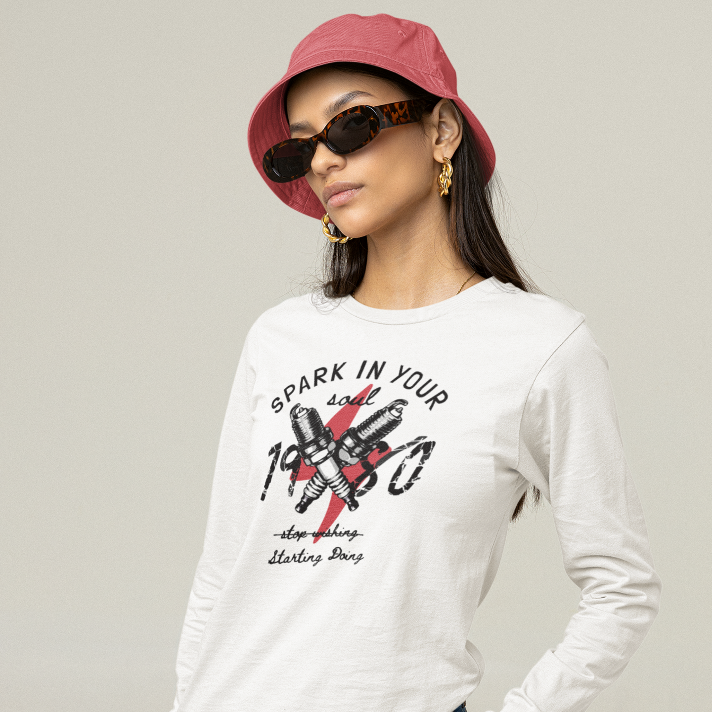 Women Ultra Cotton Long Sleeve round neck classic fit street wear T shirt