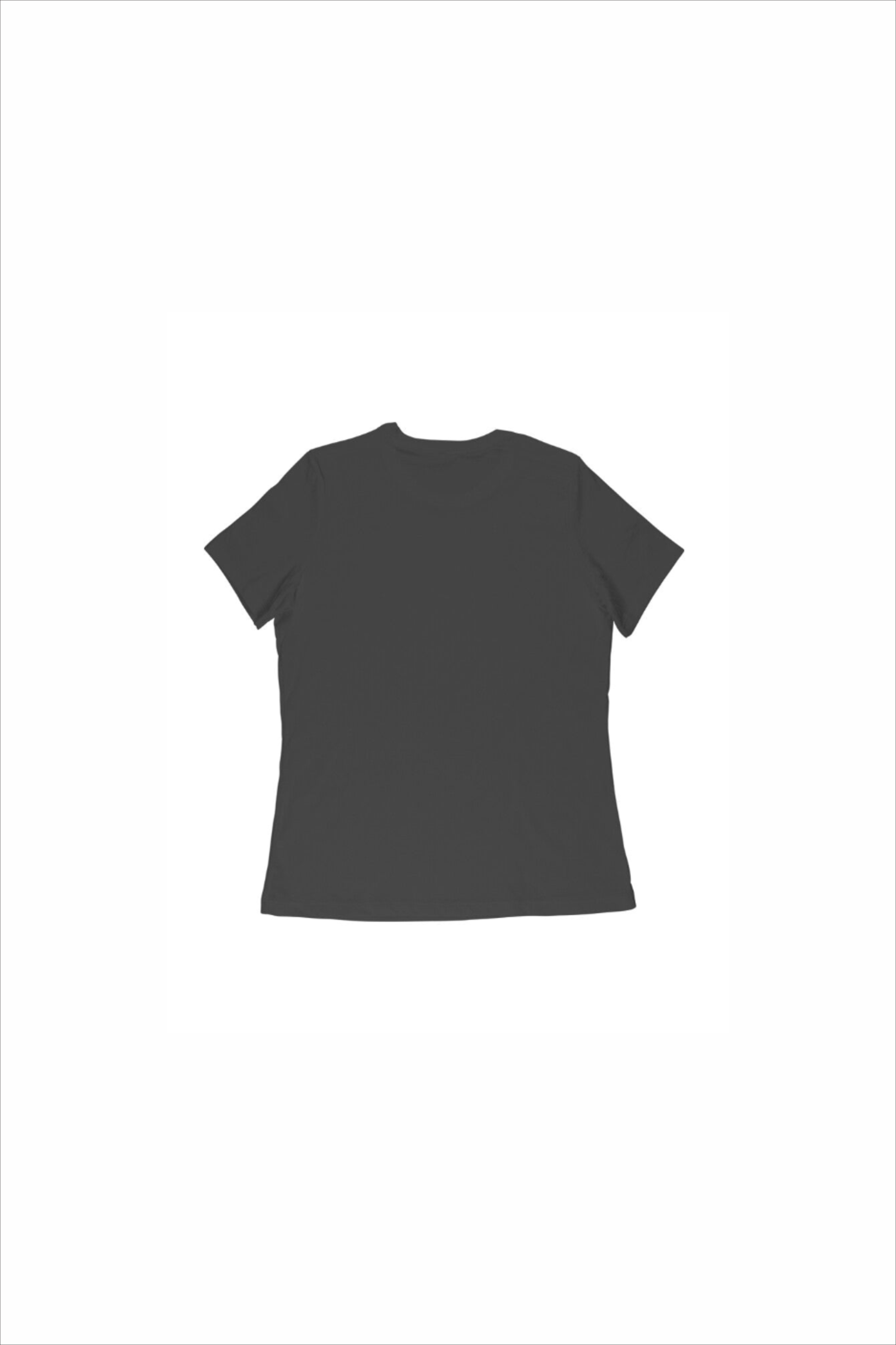 Black t-shirt on a white background