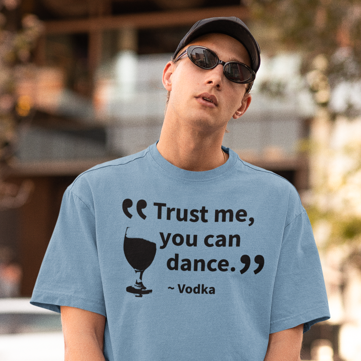 Humour mood Round Neck oversized T-Shirt for men