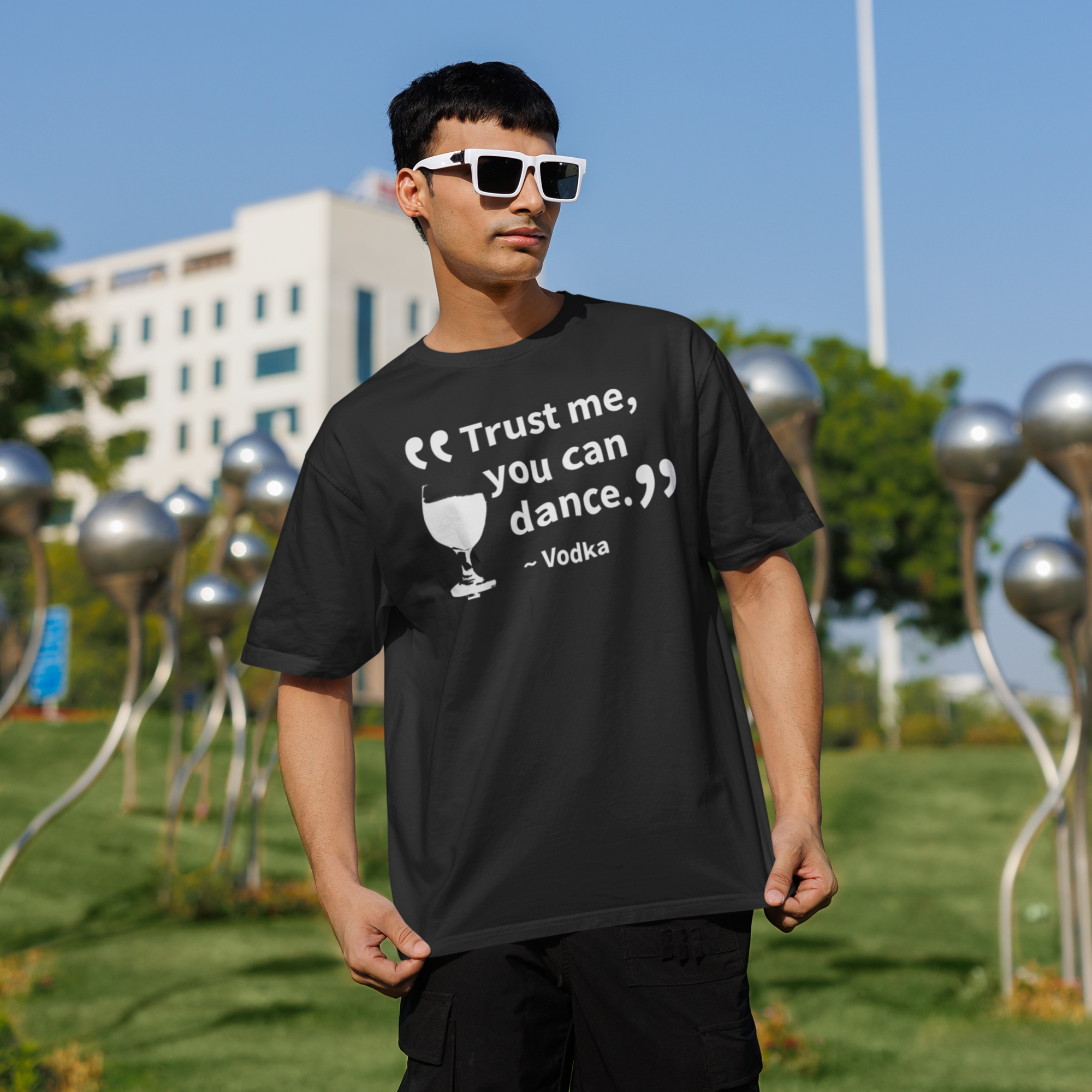 Humour mood Round Neck oversized T-Shirt for men