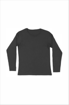 Round neck black full sleeve t-shirt