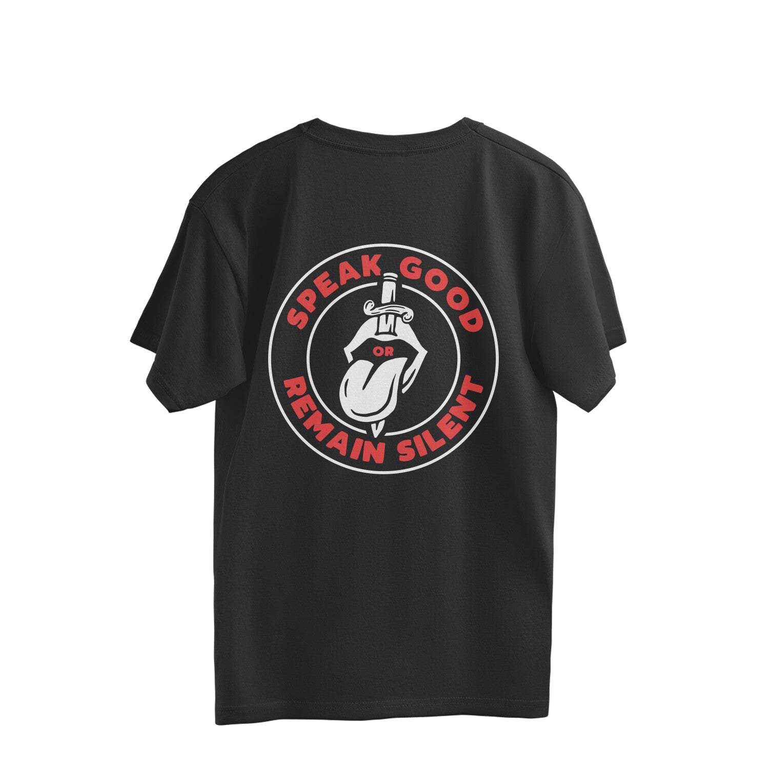 Casual Oversized Back Printed Cotton T-Shirt for Men