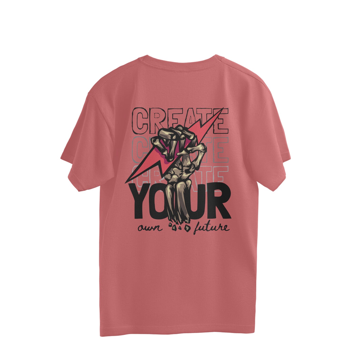 Cool men’s oversized t-shirt with back artwork